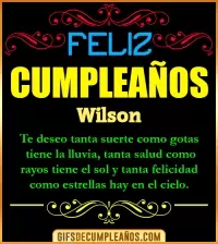 Frases de Cumpleaños Wilson
